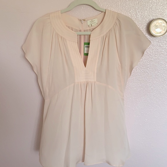 kate spade Tops - Kate Spade Silk Flutter Top